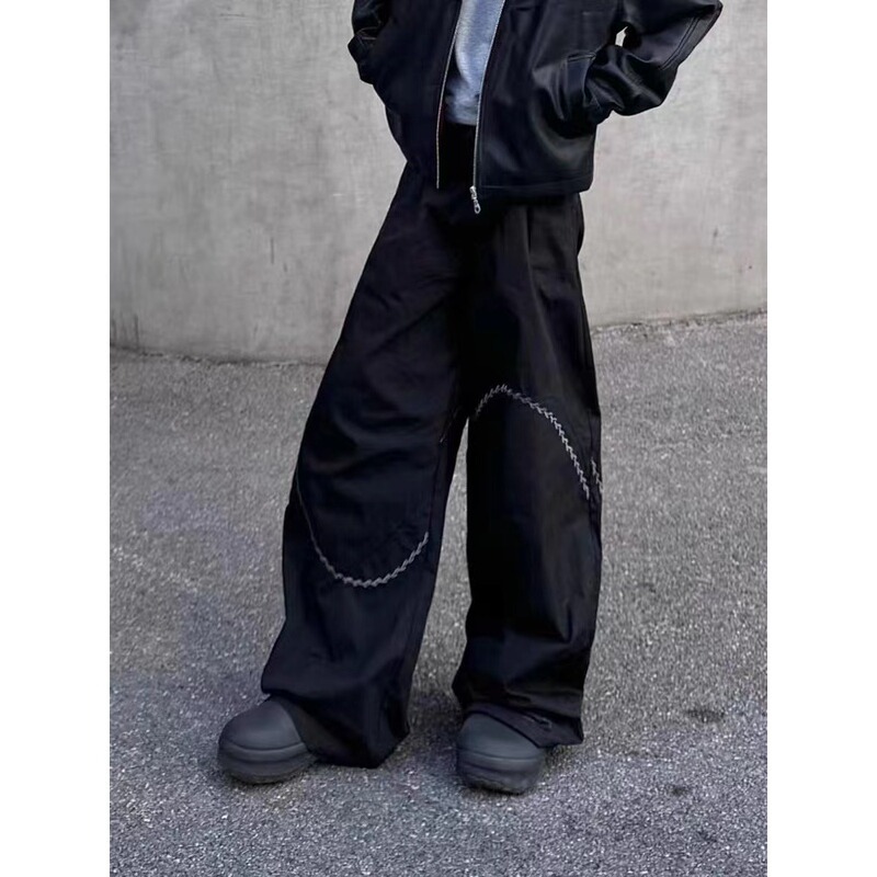 New American Retro High Street Flared Vintage Loose Design Casual Unisex Versatile Trendy Jeans New American Retro High Street Flared Vintage Loose Design Casual Unisex Versatile Trendy Jeans
