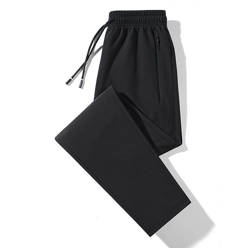 2024 pantalones gruesos de terciopelo para hombres pantalones deportivos casuales moda todo fósforo otoño e invierno pantalones deportivos delgados al por mayor