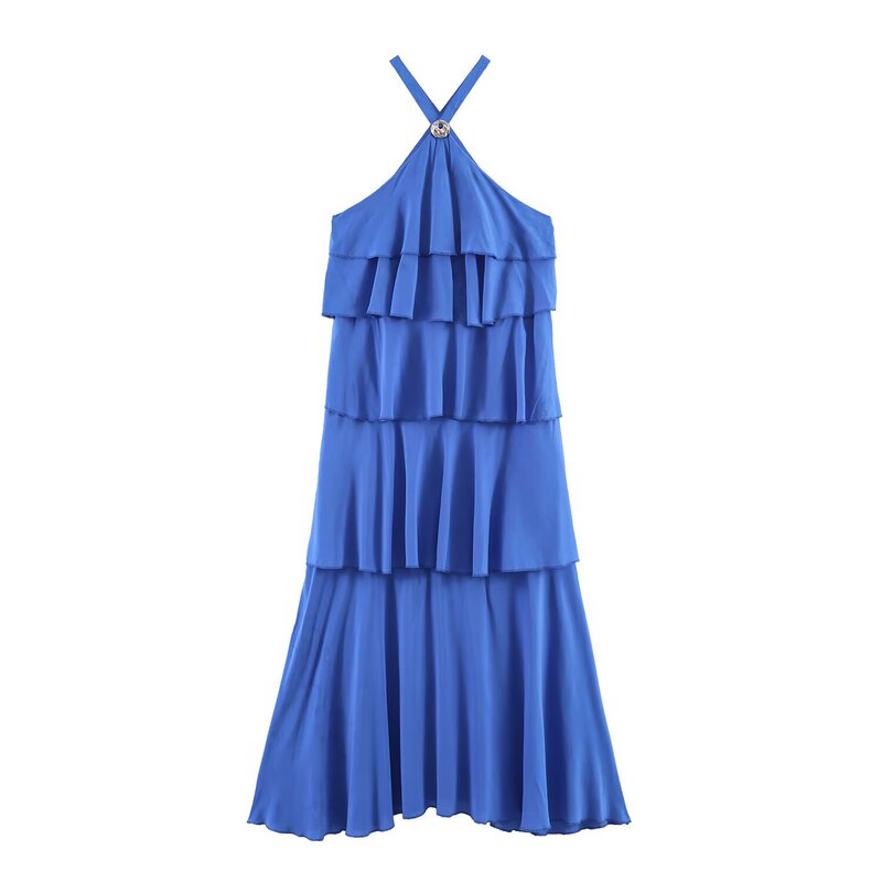 Taop&Za Women's Clothing 2026 Summer New Resort Style Layered Decorative Sleeveless Long Dress 5029138 Taop&Za Women's Clothing 2026 Summer New Resort Style Layered Decorative Sleeveless Long Dress 5029138