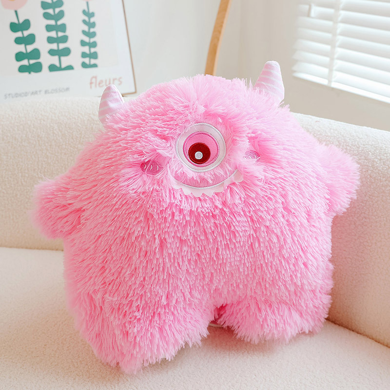 Pink long hair monster