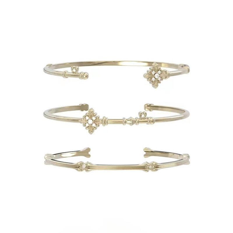 Exquisitely Crafted "Iris Key" Original Key Bracelet, Open Design, Cross-Border Light Luxury, High-End Feel, French Retro Style Exquisitely Crafted "Iris Key" Original Key Bracelet, Open Design, Cross-Border Light Luxury, High-End Feel, French Retro Style