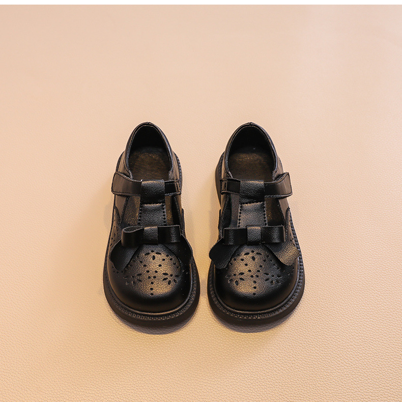 真皮 女童皮鞋镂空半凉儿童鞋 真皮软底宝宝英伦风小女孩公主鞋