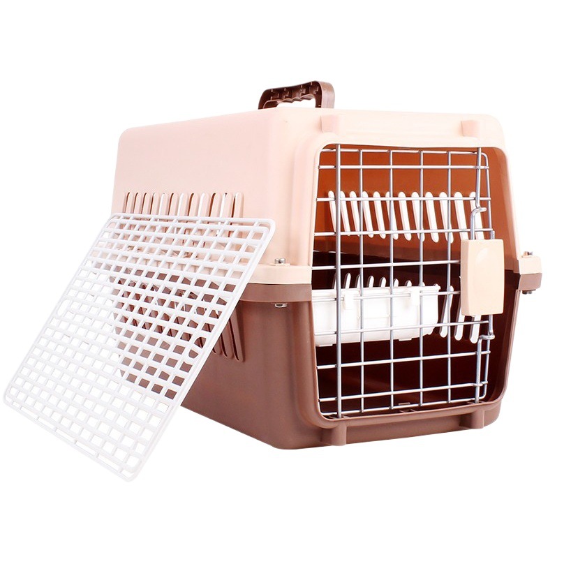 Caja de Transporte Aéreo para Mascotas de Plástico para Viajes