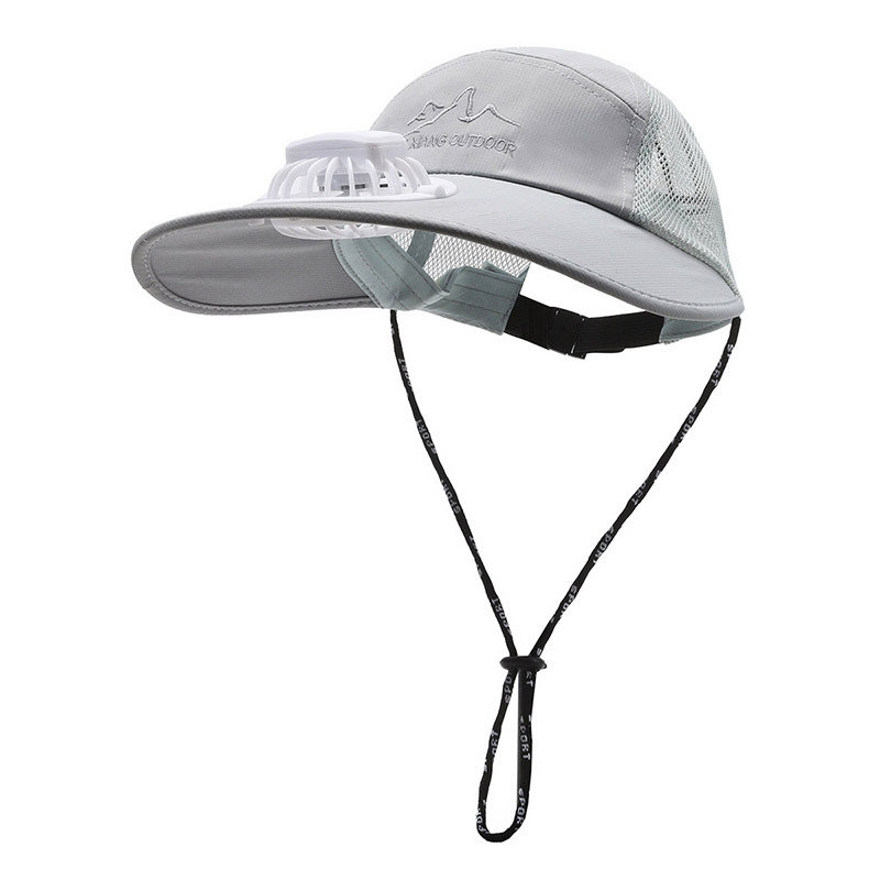 Sommer ny stor med vifte, bredbremmet fiskehatt for menn, utendørs solbeskyttelse og skyggelegging for kvinner_voghion.com