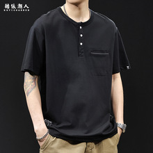 Polo衫男短袖t恤男士上衣潮牌大码夏季2025新款男装高端体恤男款