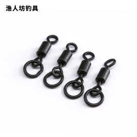 八字环垂钓用品渔具欧钓库钓鲤鱼钓配件美式加长转环+焊接单圈