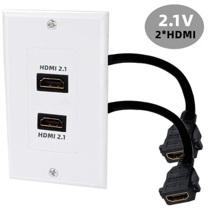 8K 2.1 version 48Gbps 60Hz HDMI HD panel wall plug welding-free applicable engineering wiring