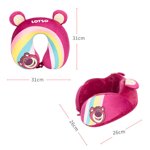 Genuinely authorized Strawberry Bear Mickey Mouse Donald Duck Daisy U-shaped pillow neck pillow nap nap gaming neck