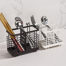沥水筷子笼厨房家用台面筷筒架带钩嘴挂式筷子筒置物架餐具收纳盒
