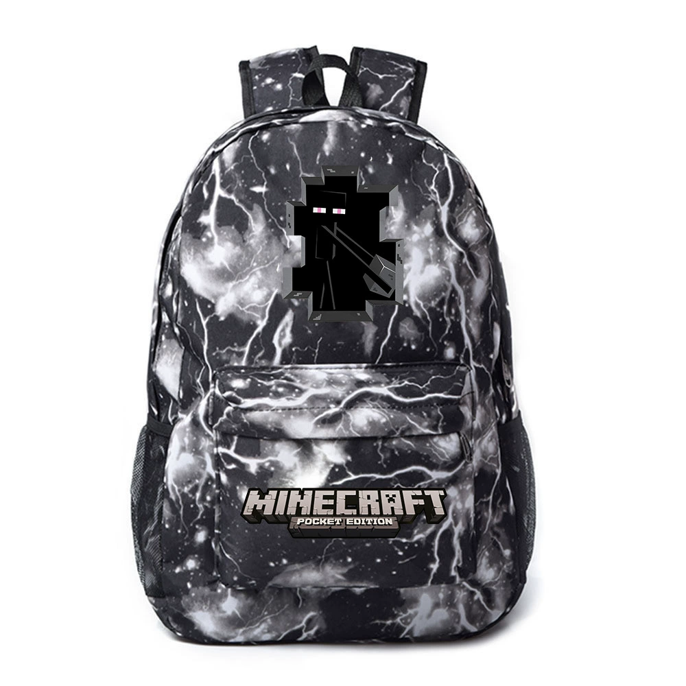 School bag for students, backpack with diamond pattern, cartoon starry sky, cute card holder