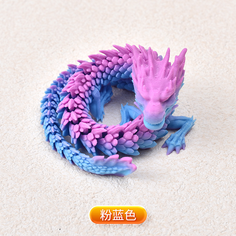 Ventas transfronterizas de juguetes impresos en 3D, adornos de dragón, animación de animales, moda de juego