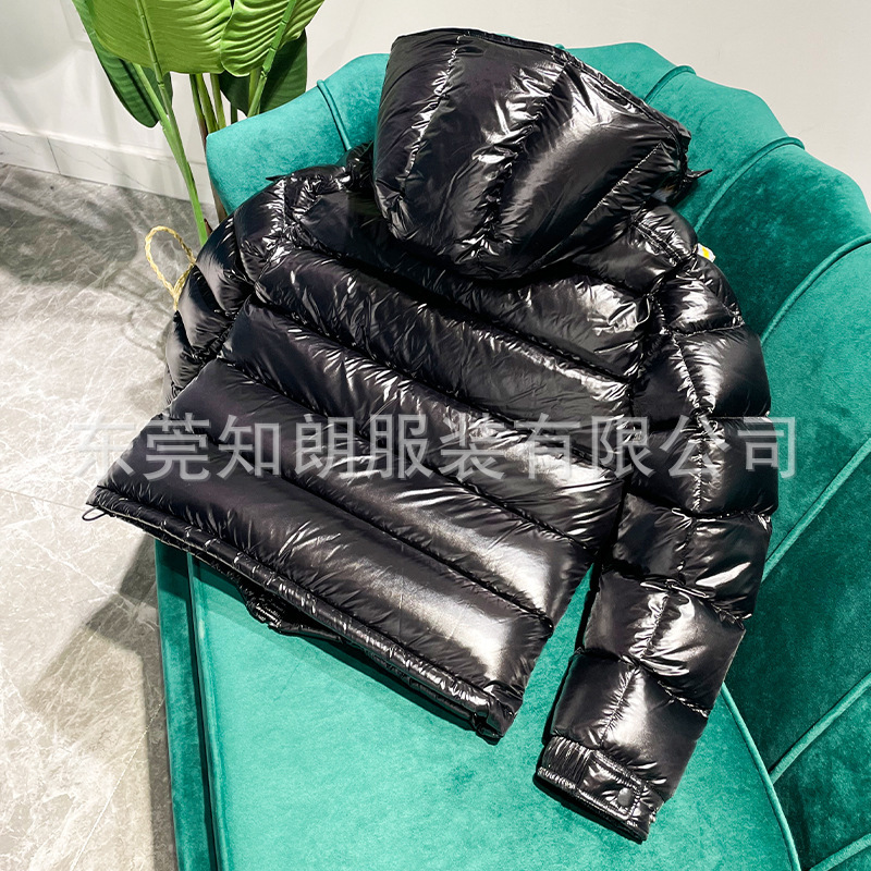 m Mengjia ダウンジャケットメンズ 2025 新しいショートスタイルマヤクラシックマヤハイバージョンフード付き光沢のある必須の口|undefined