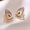 S925 Silver needle 2021 new pattern Small butterfly Earrings Ultra cents senior temperament Ear Studs Jewelry