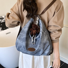 休闲通勤大容量后背包女2025一包三用双肩包秋冬季复古单肩托特包