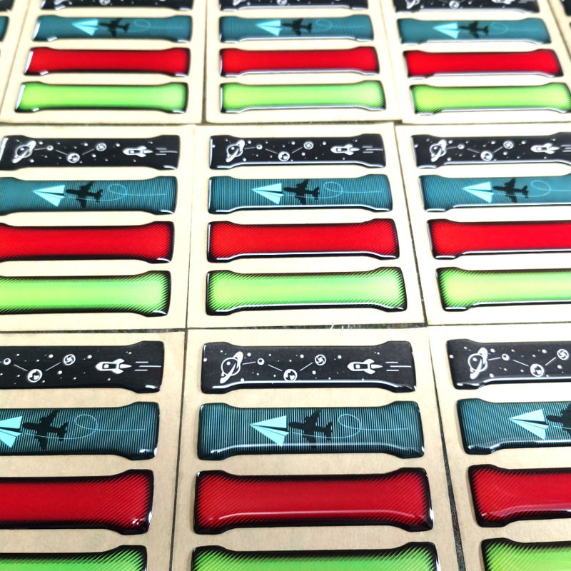 常州工厂加工水晶滴塑标贴异形滴胶软性标牌透明立体面彩色不干胶