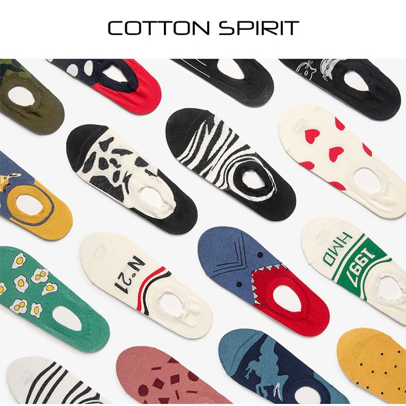 Street style ins European and American couple cotton personality invisible boat Socks sports socks European and American fashion men and women socks