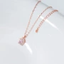 新颖镶钻日常小众项链