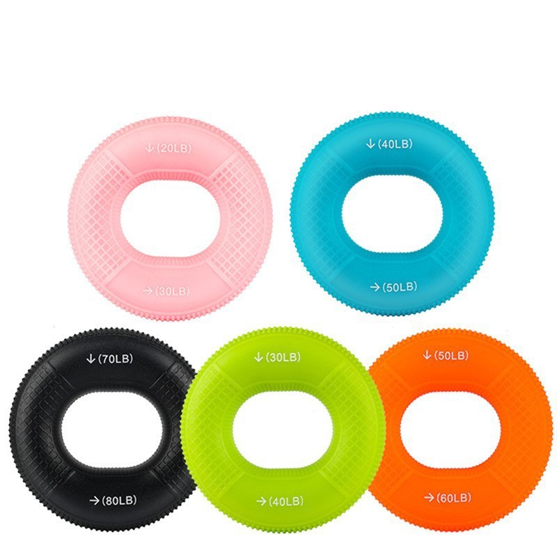 Anillo de agarre de silicona de doble fuerza de ejercicio profesional de mano brazo mano fuerza de entrenamiento de rehabilitación masaje agarre