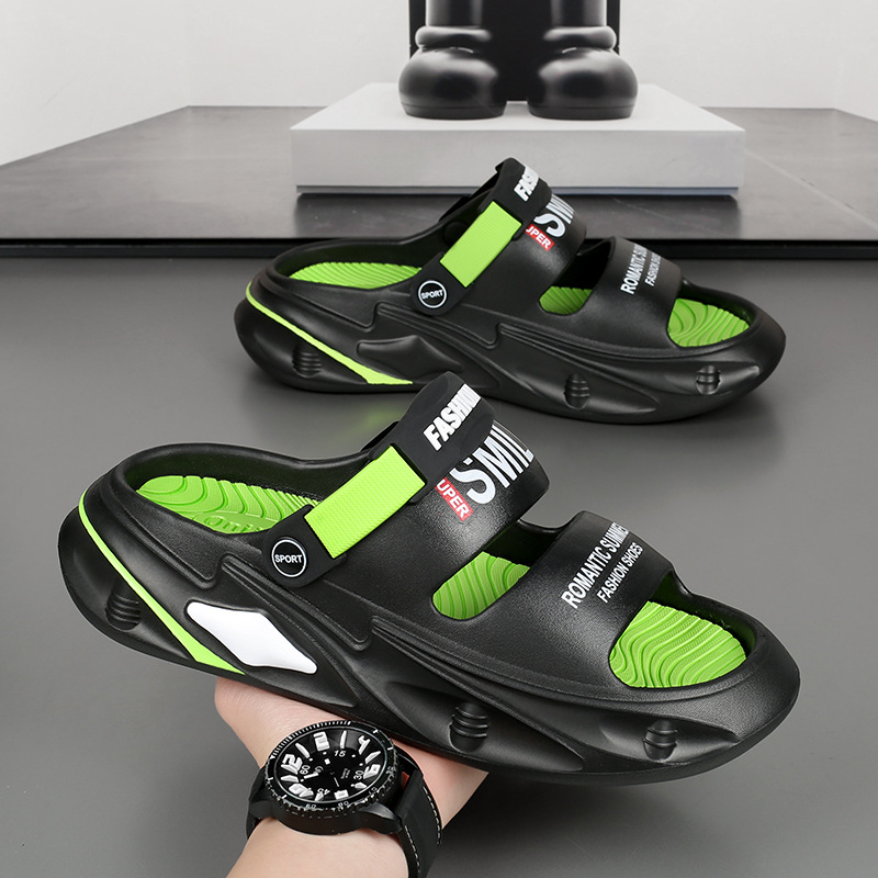 Summer non-slip men's slippers platform
