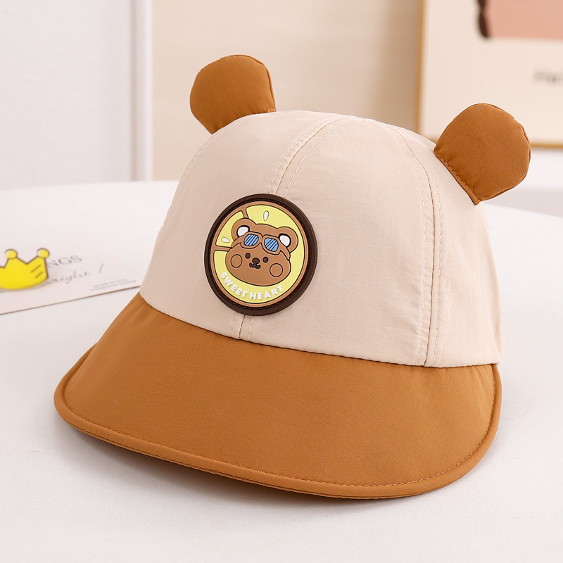 Sombrero de bebé primavera y otoño lindo sombrero de pescador de dibujos animados primavera delgada bebé super lindo sombrero de sombrero de sombrero de sombrero de sombrero