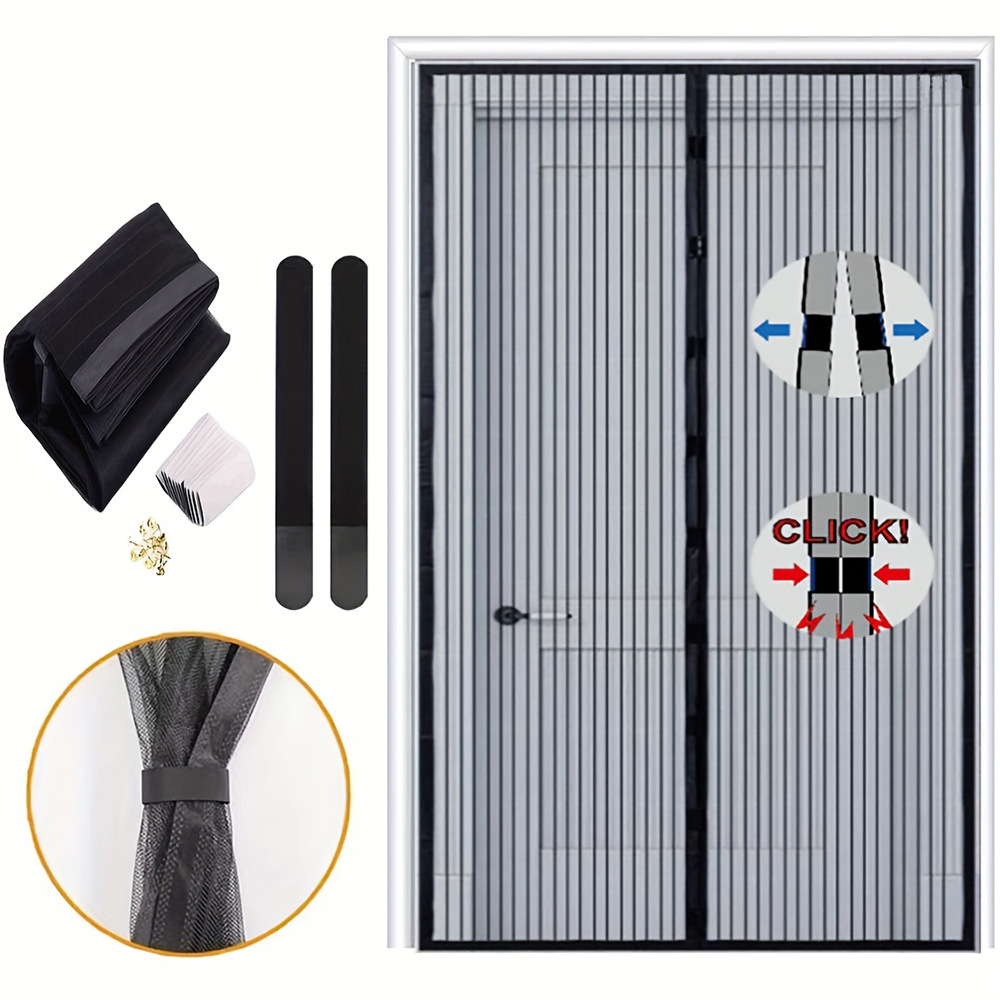 Magnetic Soft Mesh Door Curtain Example 4