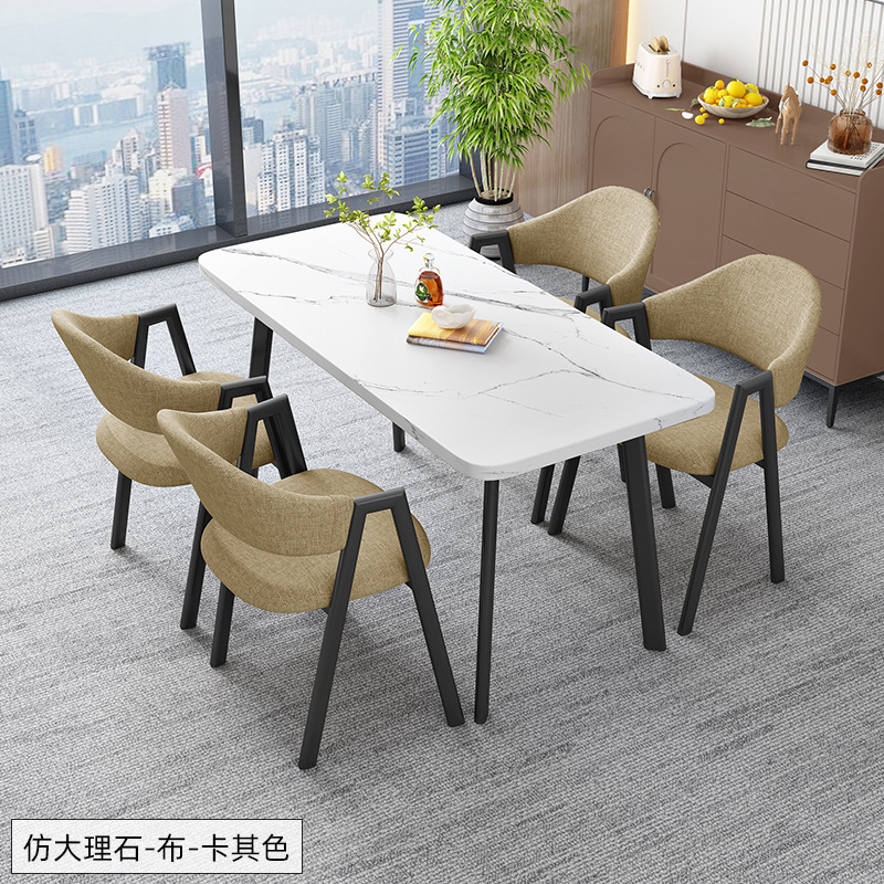 北欧の長方のテーブルは簡単で、業務的に接客します。