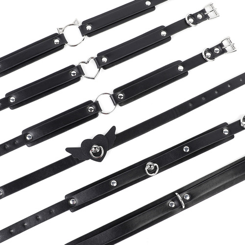 Leather Wolf Erotic SM Love Collar Bondage Props for Men and Women Training K9 Necklace Adult Products Factory Drop Shipping