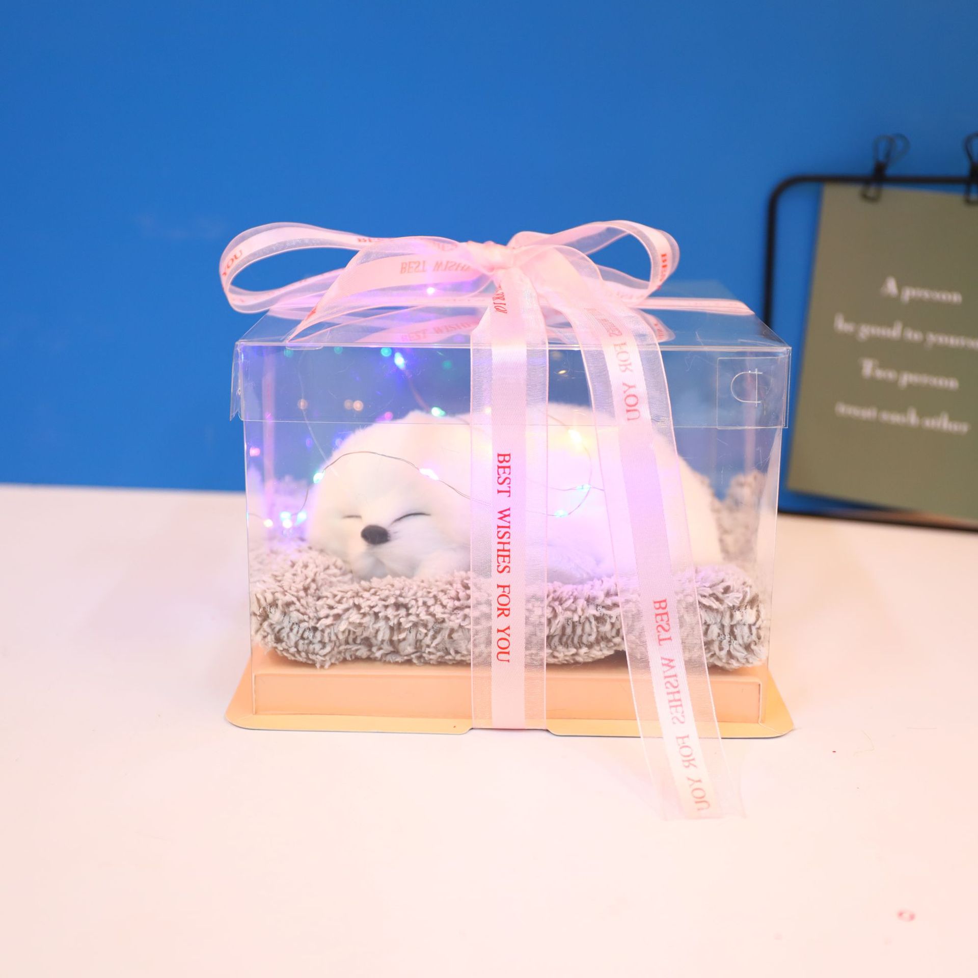 Bamboo charcoal mat sleeping dog (small white dog)