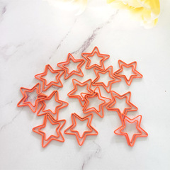Cute Star Shape Clip Creative Pin Cartoon Clip Pentagon Star Clip Office