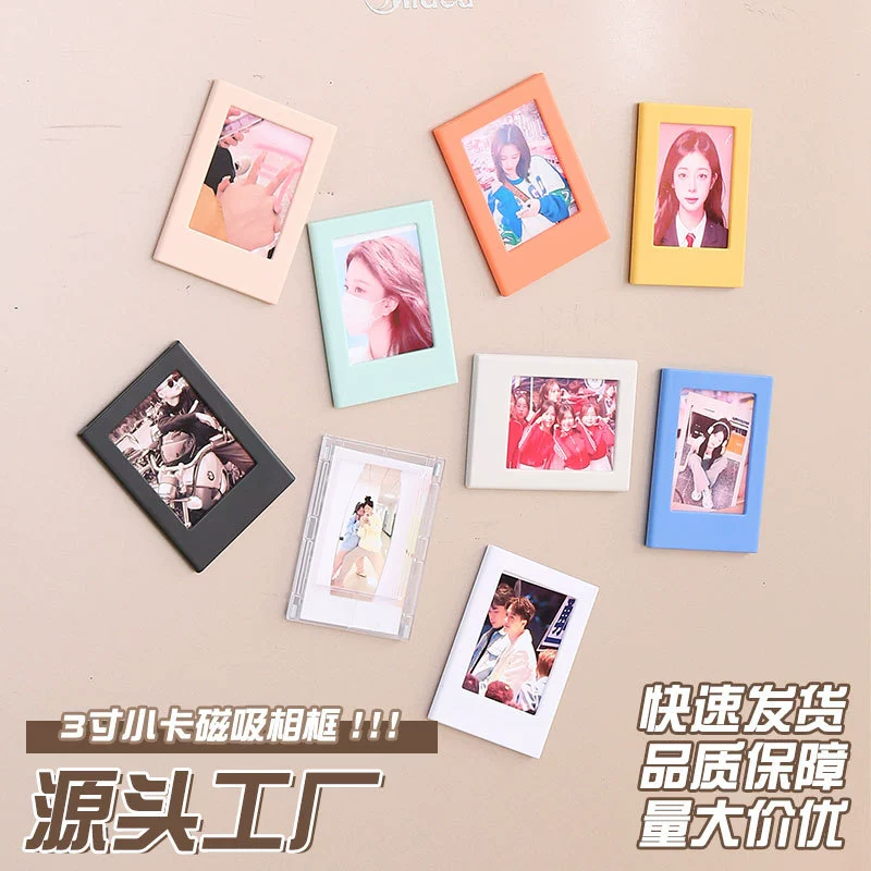 Polaroid, magnetic amusing photo frame, for import, 3inch, handmade