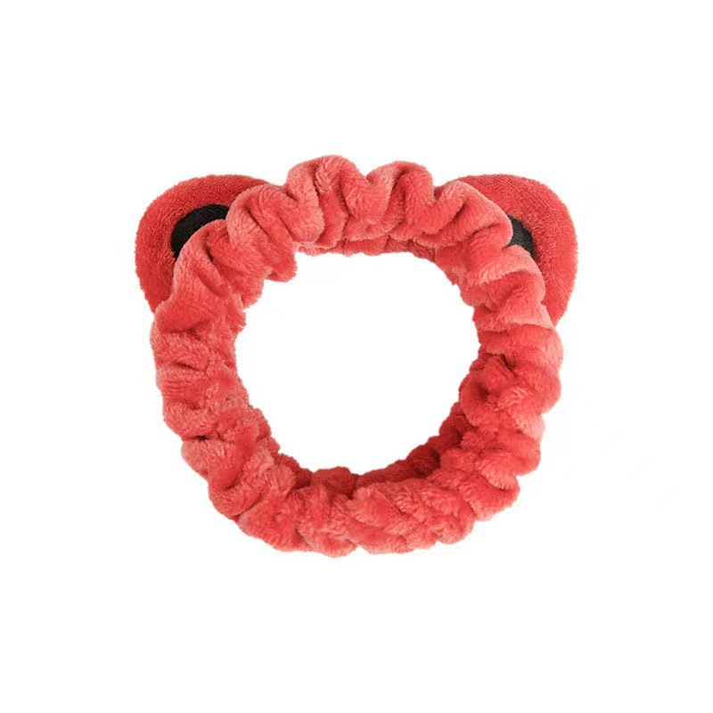 Estilo coreano estudiante lindo diadema tocado accesorios para el cabello pequeño animal Banda para el cabello de las mujeres lavado de cara simple máscara diadema