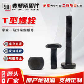 8.8级10.9级高强度T型螺栓T形螺丝杆GB37模具压板螺丝M8M12M1 6M2