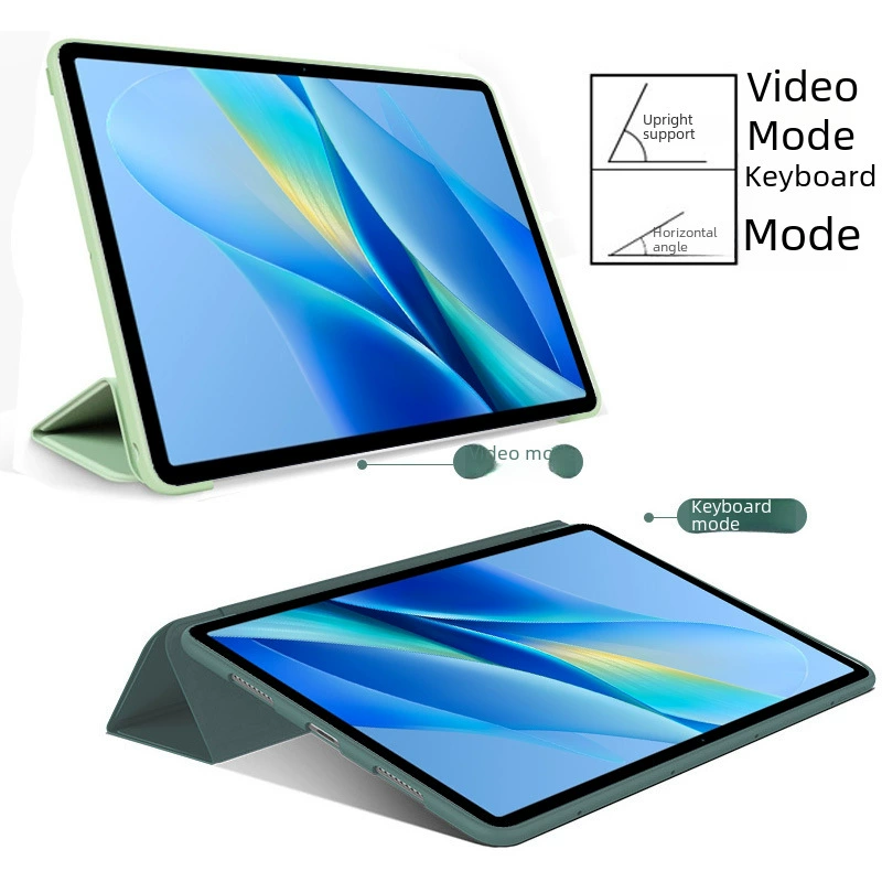 Защитный комплект для планшета Redmi Pad SE, Redmi SE 11" складная подставка, всесторонний противоударный силиконовый мягкий чехол
