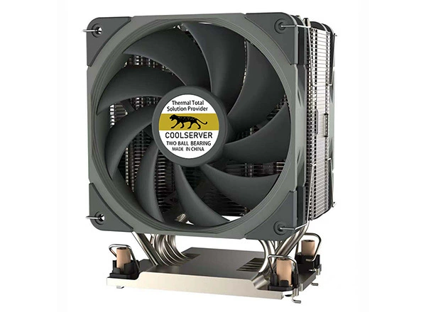 Радиатор с двойным вентилятором и тепловыми трубками для LGA4189 CPU, 4U/3U башенный радиатор