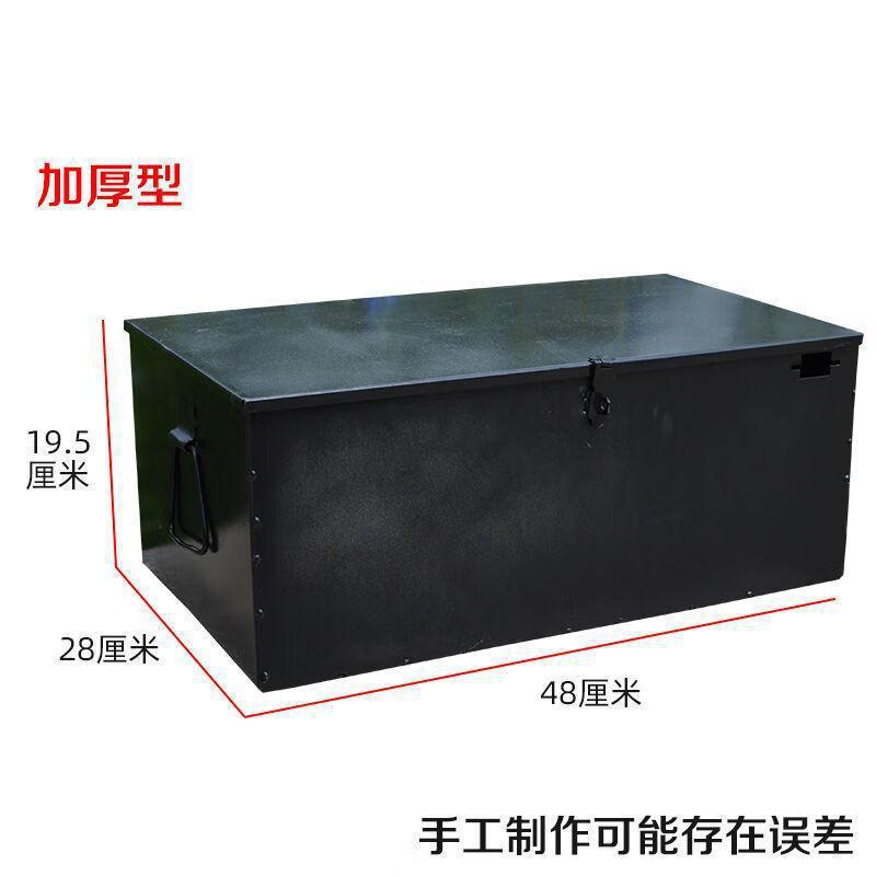 Caja de herramientas de hardware de chapa de hierro grande, placa galvanizada, caja de entrega con bloqueo, caja de almacenamiento para carpintería, caja de hierro de mano