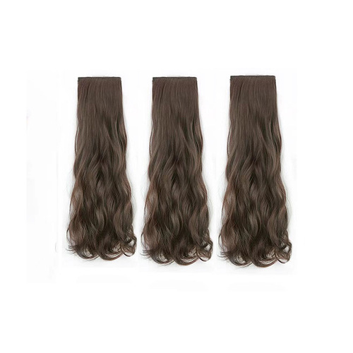 Light and thin wig for curly hair, three-piece fluffy hair extensions, invisible hair extensions for ponytail wigs for women with long hair