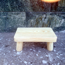 经济型原木松木方凳木头板凳矮凳木凳垫高凳甩腿凳洗衣服凳木花架