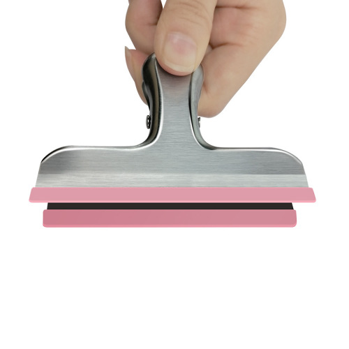 Manufacturer wholesale stainless steel sealing clip silicone strip sealing clip fresh food snack bag sealing clip