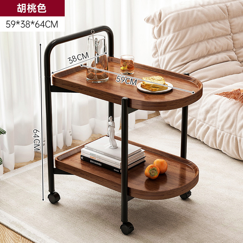 Carrinos móviles de estilo nórdico, mesas de té, sofá, salón, mesas caseras, mesas de té modernas y simples.