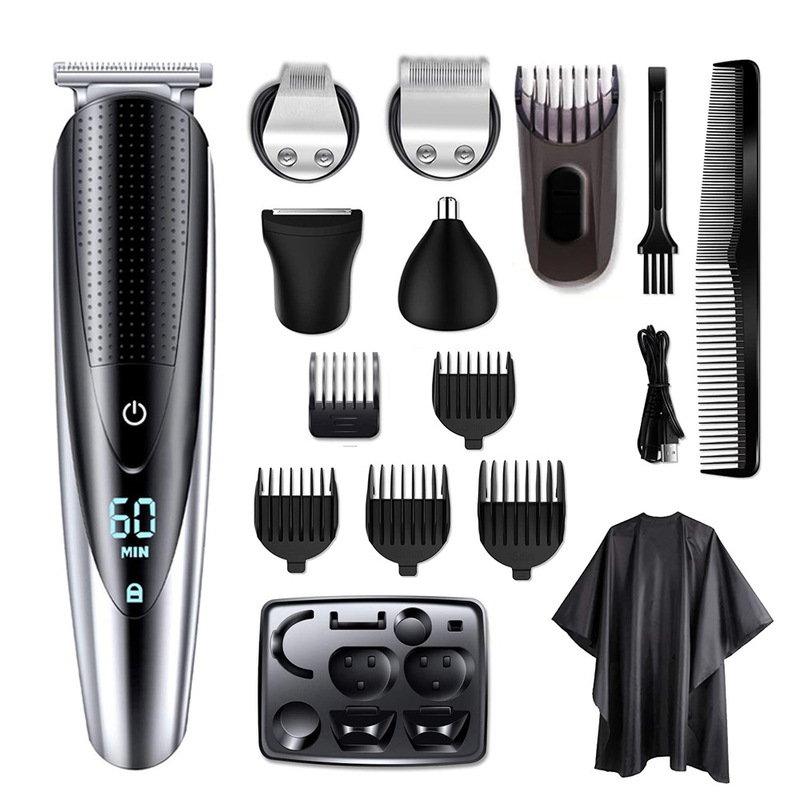 Multi-head functional men's suit hair clipper body hair trimmer shaver nose hair trimmer