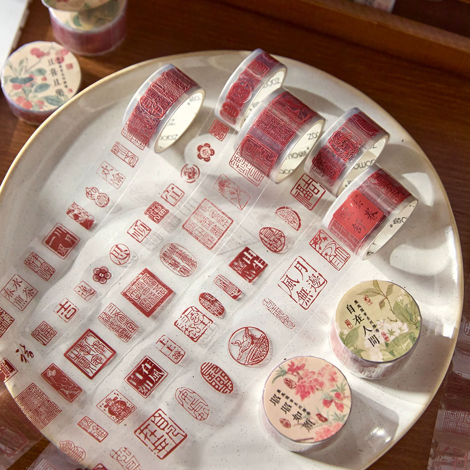 Вырубная лента Zaomu PET, серия Moqu Casual Seal, ретро-текст, наклейки для украшения ручного творчества, 4 стиля