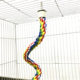 Large and Small Parrot Cotton Rope Climbing Rope Gnawing Toys Cotton Rope Toys Rotating Ladder Bird Toys