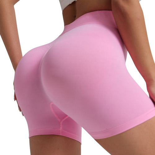 New V-hip Short Pants Bestselling High-waist Yoga Pants for Women Fitness High-Elasticity Glute-Lifting Running Sports Shorts
