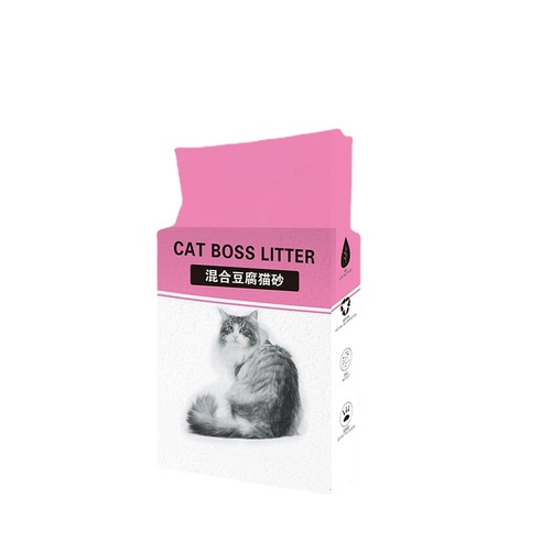 Manufacturer wholesale mixed tofu cat litter green tea original plant low dust activated carbon mineral deodorizing granular cat litter