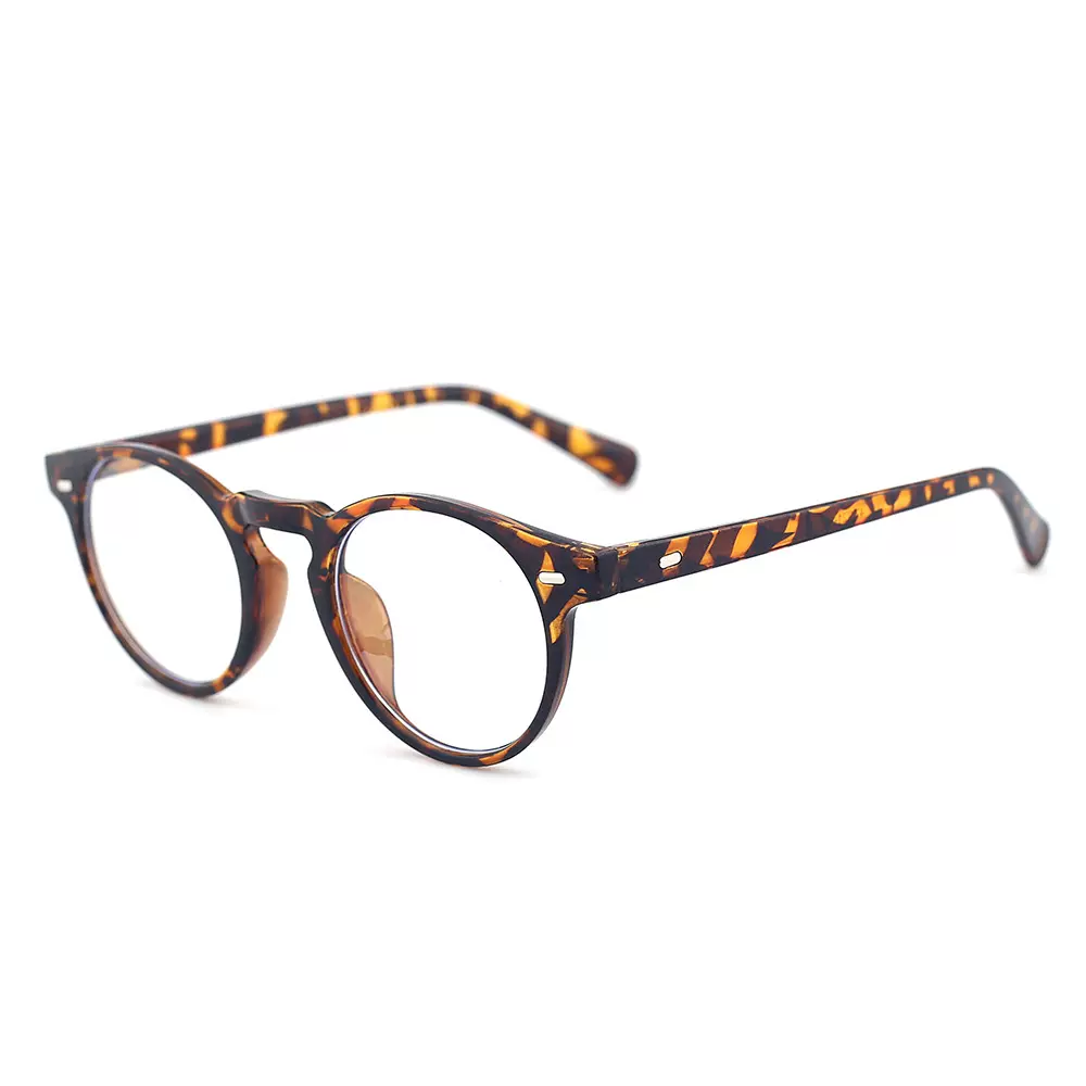 新款手机护目镜电脑镜批发复古平光镜近视防蓝光眼镜女小圆款镜框