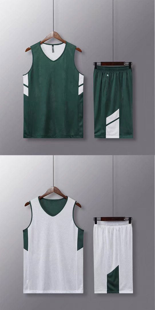 진한 녹색 흰색