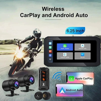 Motorcycle driving recorder screen navigation interconnected waterproof