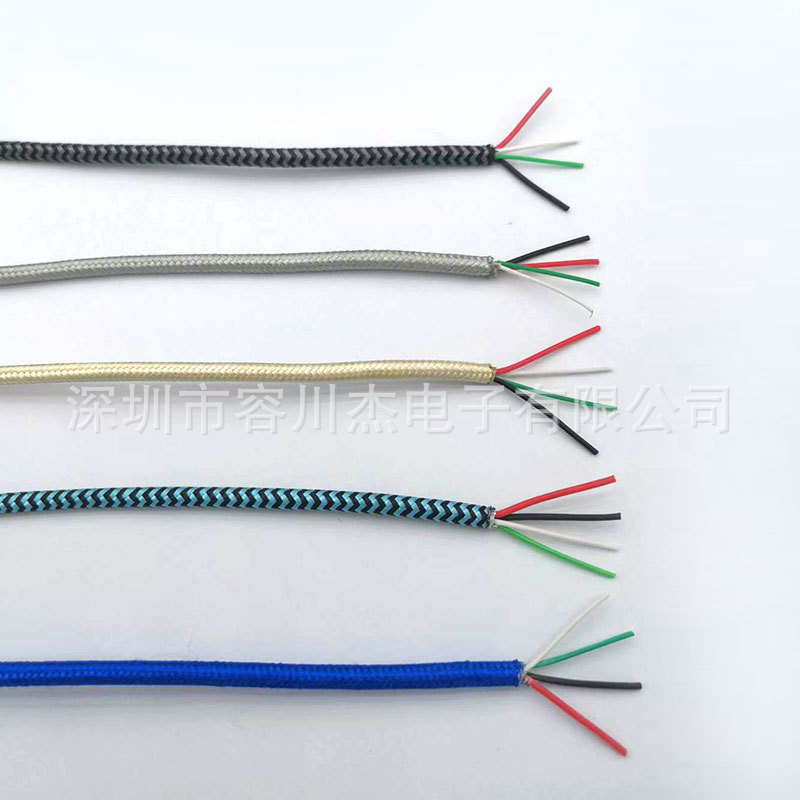 蛇皮编织耳机线 尼龙编织漆包线 铝箔编织喇叭线 多芯编织漆包线