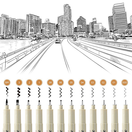 Waterproof needle pen art special sketch hook pen student hand-painted design sketch comic drawing brush wholesale