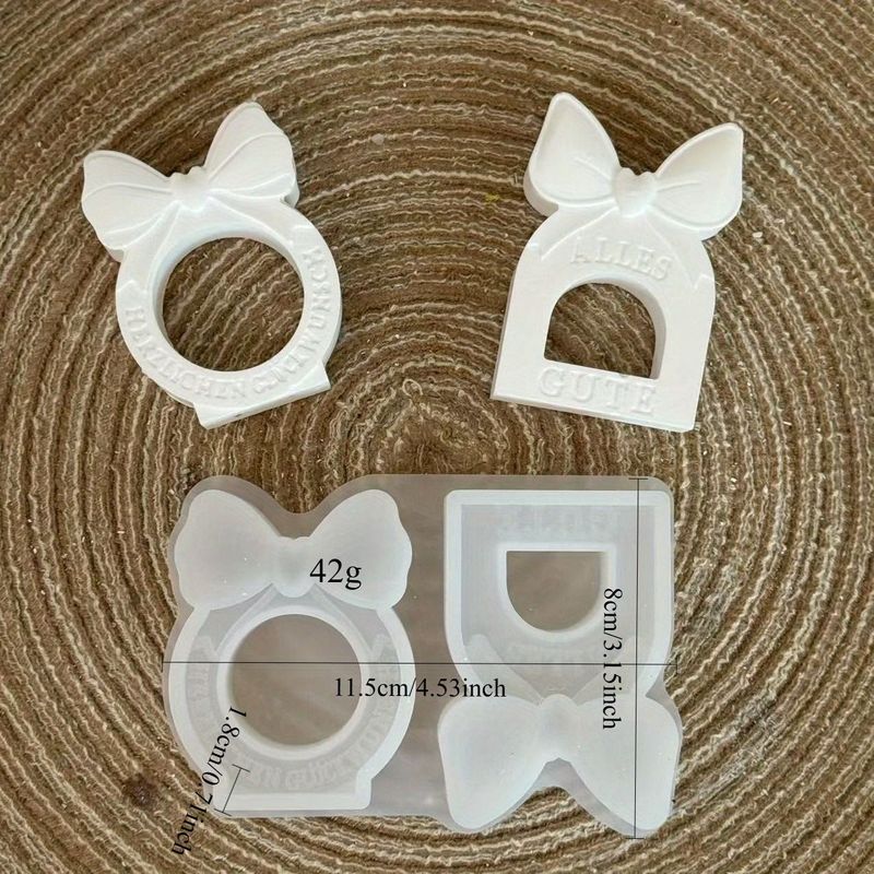 ホリデーリボンギフトシリコンモールドギフトアロマキャンドル立体装飾品シリコンモールド手作りDIY|undefined
